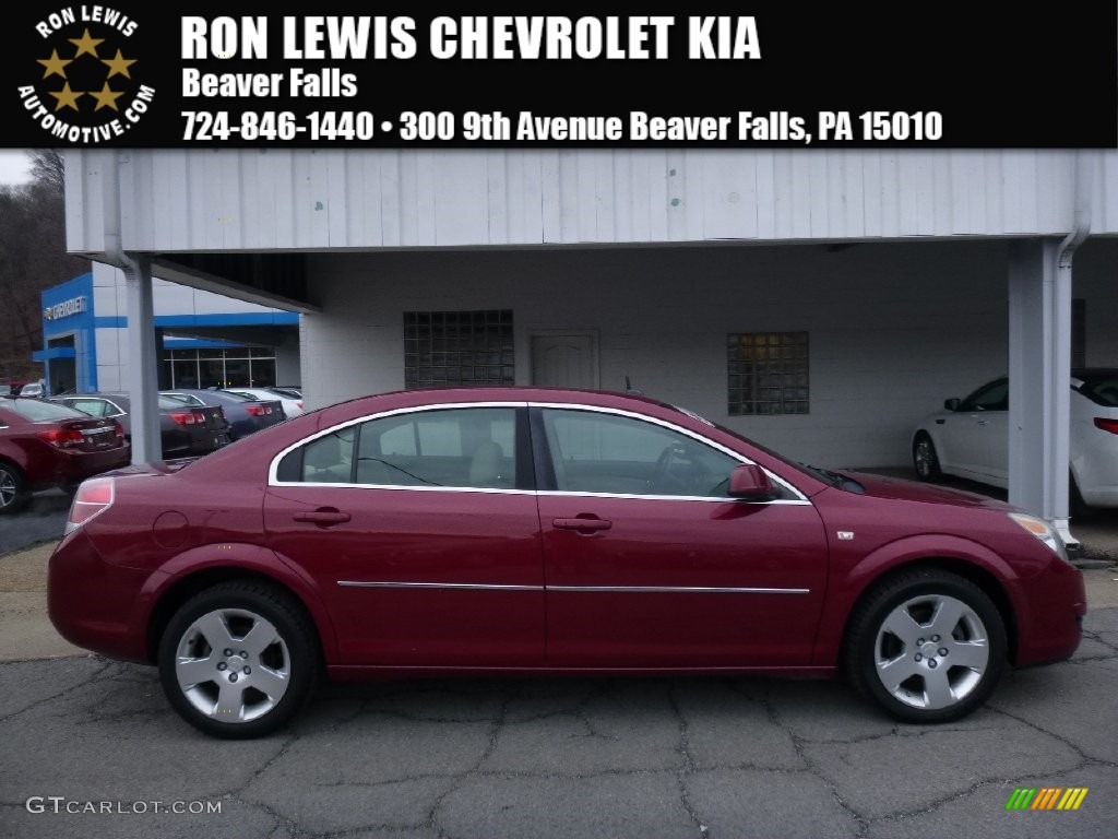2007 Aura XE - Berry Red / Tan photo #1