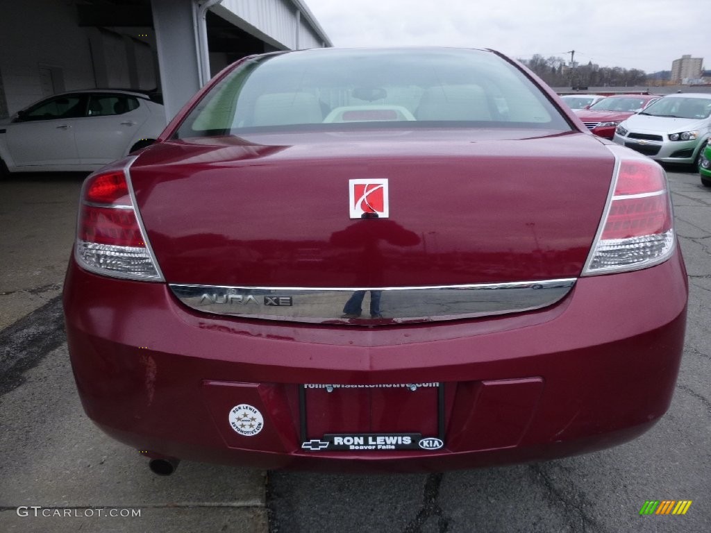 2007 Aura XE - Berry Red / Tan photo #4