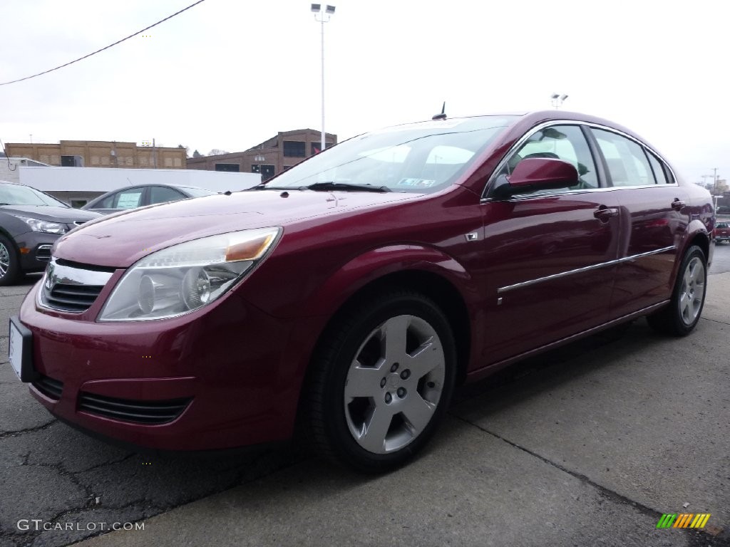 2007 Aura XE - Berry Red / Tan photo #7