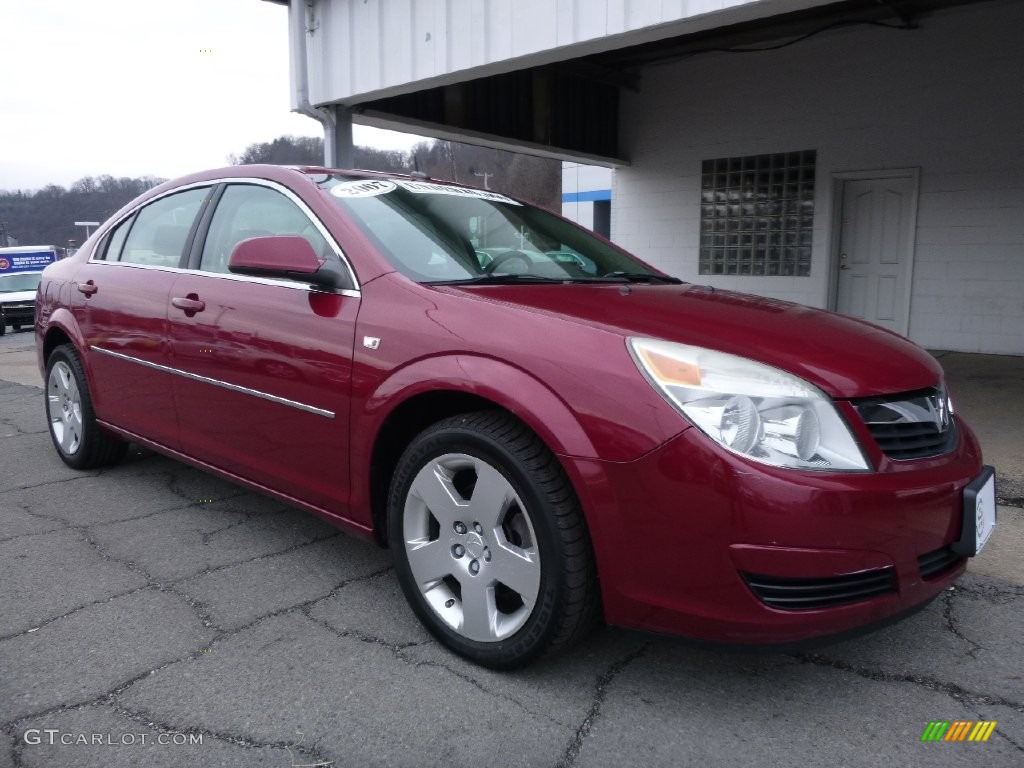 2007 Aura XE - Berry Red / Tan photo #9