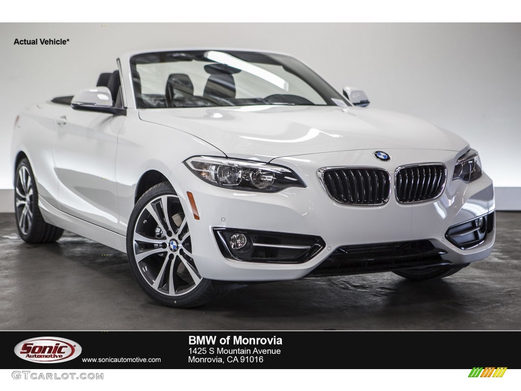 2016 2 Series 228i Convertible - Alpine White / Black photo #1