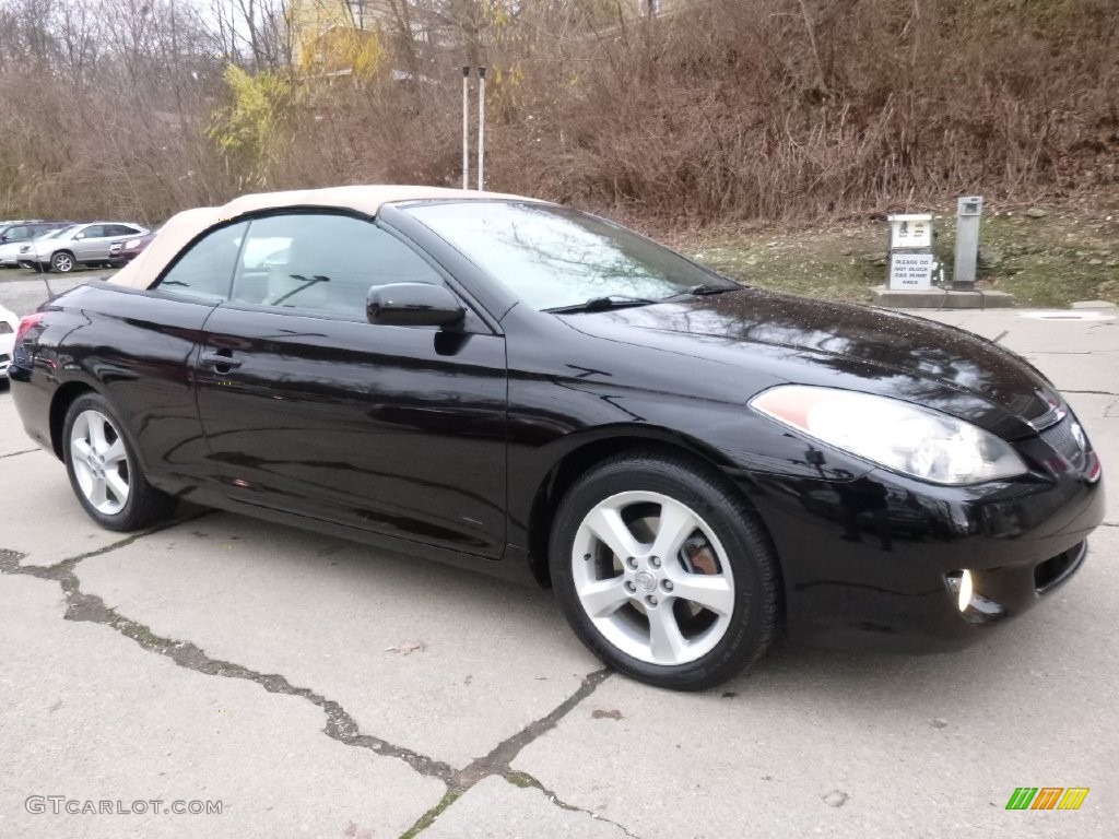 2006 Solara SLE V6 Convertible - Black / Ivory photo #1