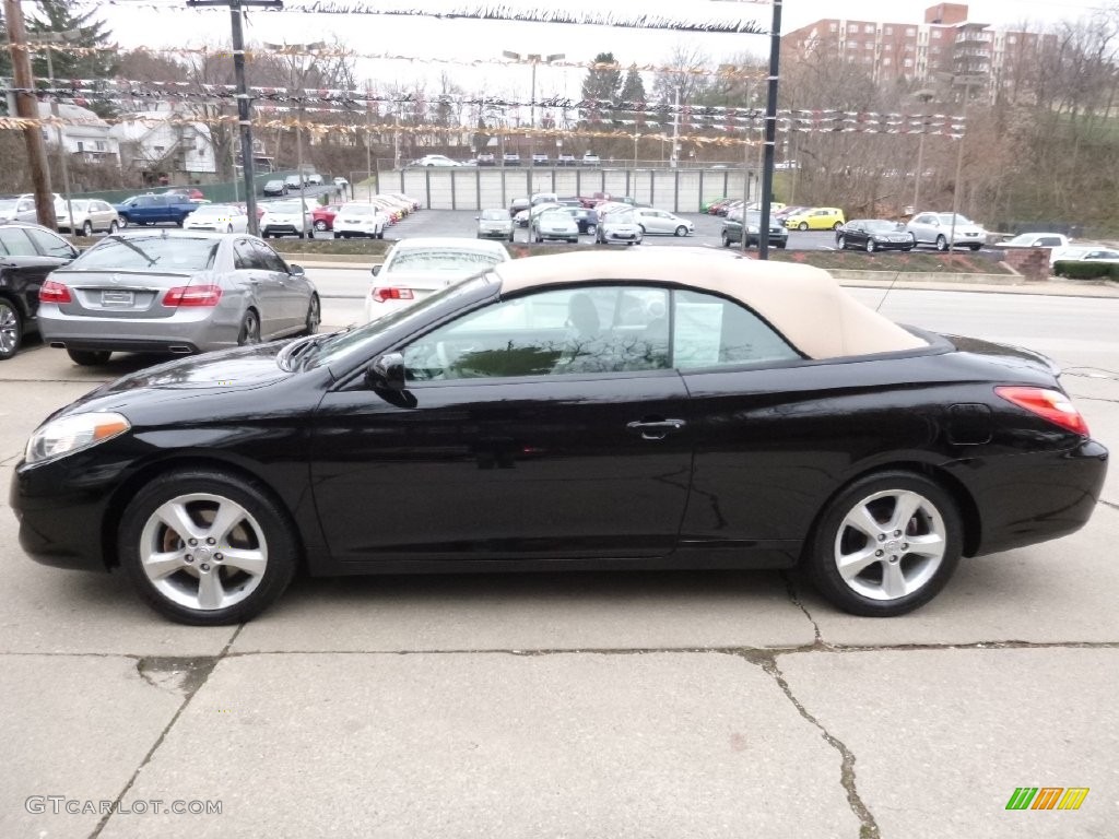 2006 Solara SLE V6 Convertible - Black / Ivory photo #4