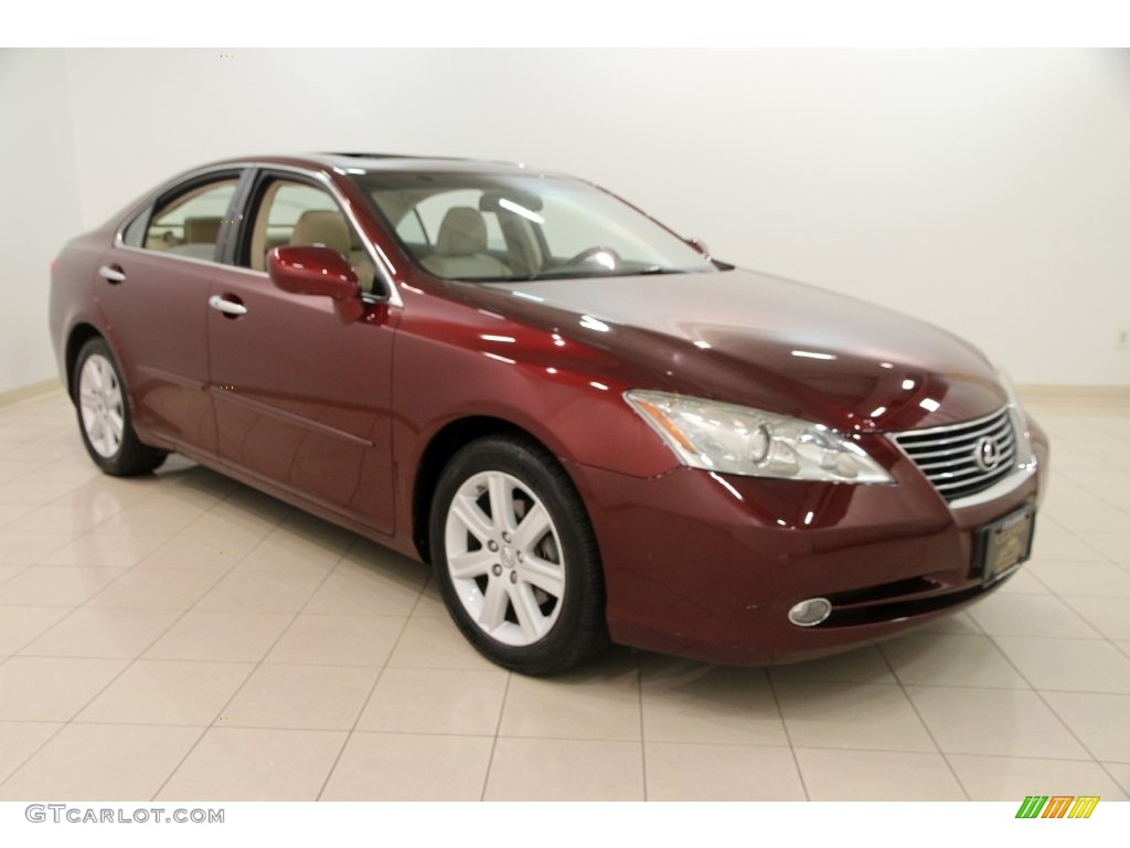 2007 ES 350 - Royal Ruby Red Metallic / Cashmere photo #1