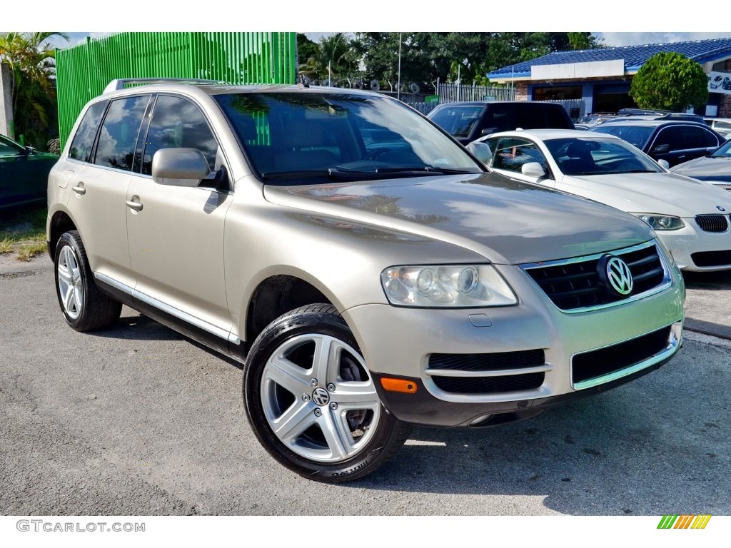 2004 Touareg V8 - Wheat Beige Metallic / Pure Beige photo #1