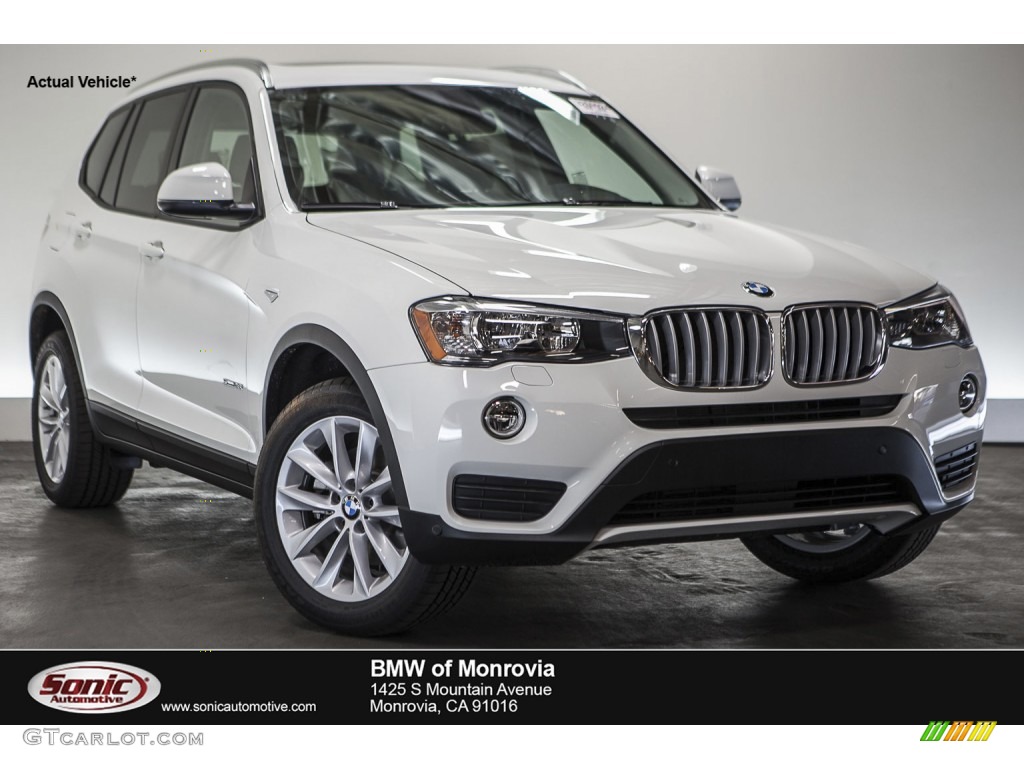 2016 X3 sDrive28i - Alpine White / Black photo #1