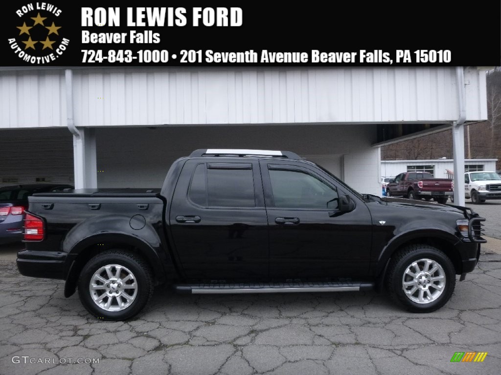 2008 Explorer Sport Trac Limited 4x4 - Black / Dark Charcoal photo #1