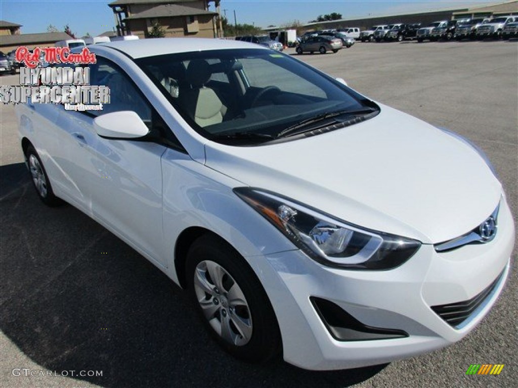 2016 Elantra SE - White / Beige photo #1