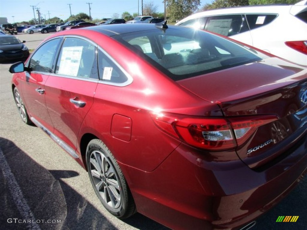 2016 Sonata Limited - Venetian Red / Beige photo #4