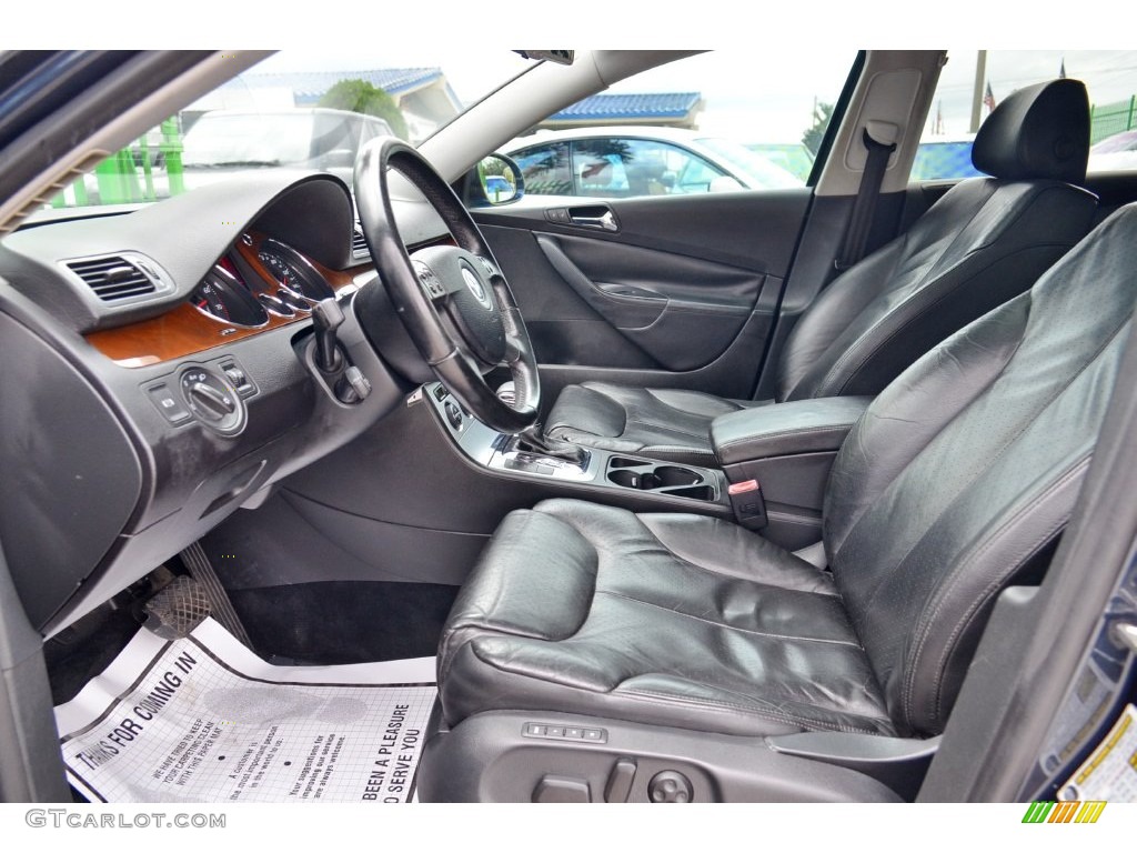 2007 Passat 2.0T Sedan - Blue Graphite Metallic / Black photo #12