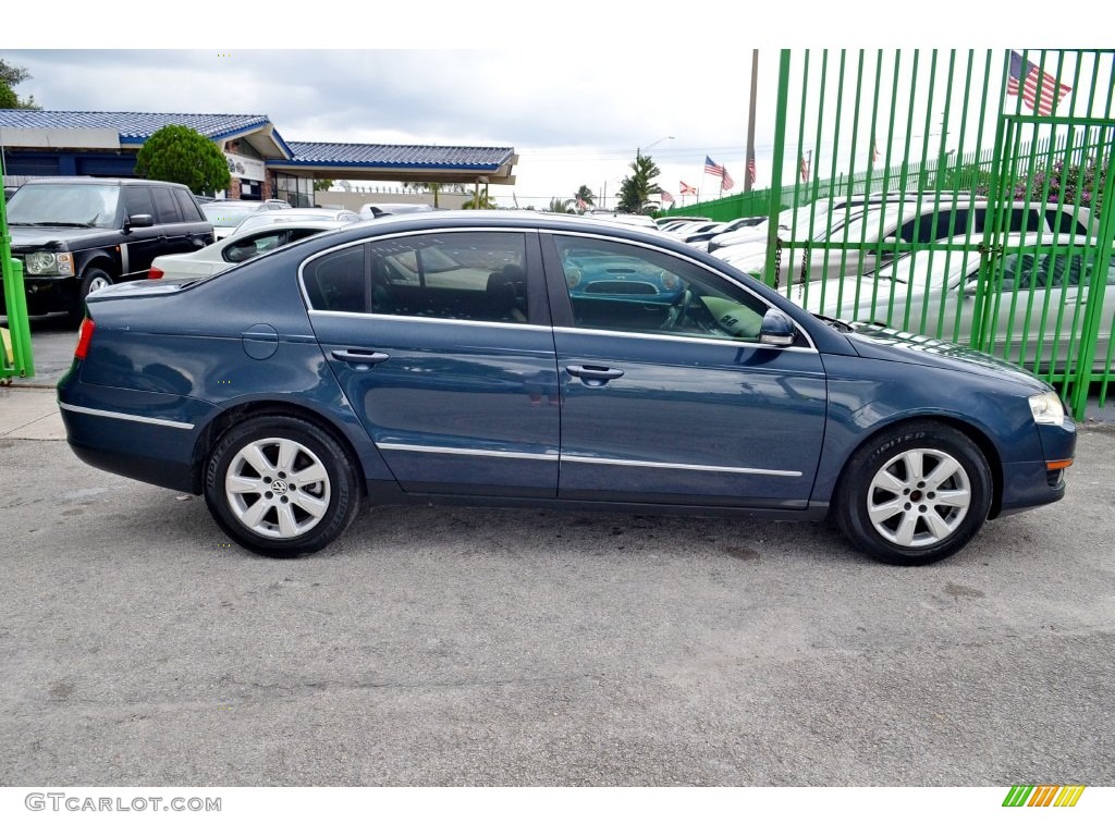 2007 Passat 2.0T Sedan - Blue Graphite Metallic / Black photo #30
