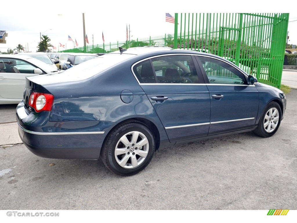 2007 Passat 2.0T Sedan - Blue Graphite Metallic / Black photo #33