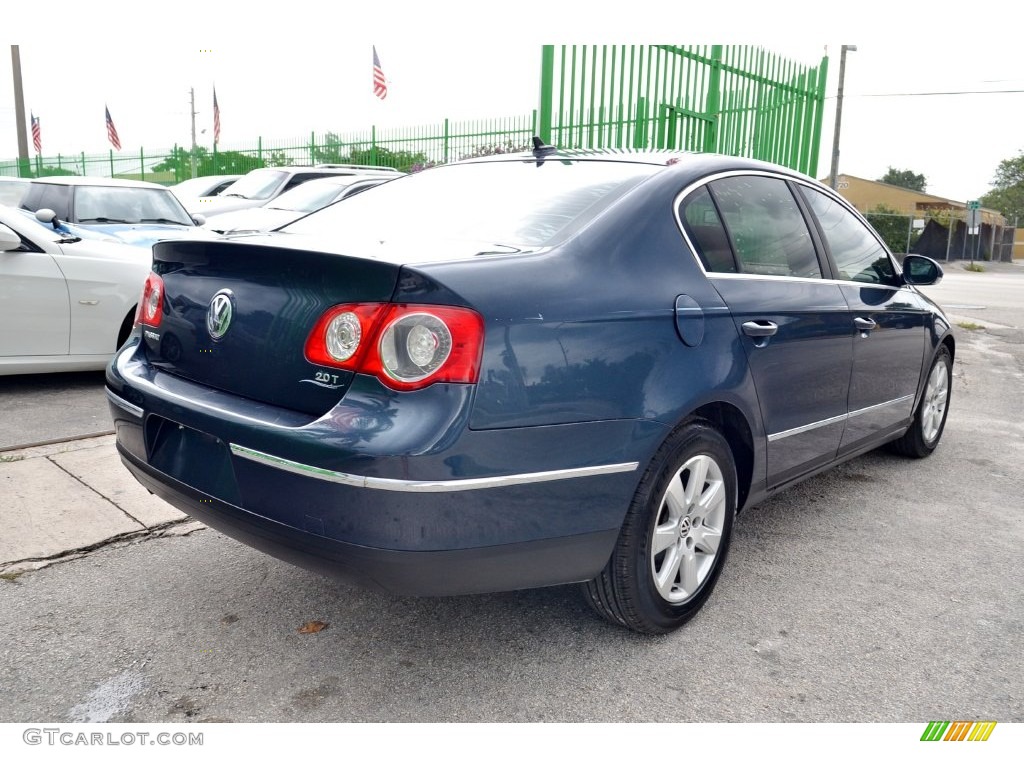 2007 Passat 2.0T Sedan - Blue Graphite Metallic / Black photo #34