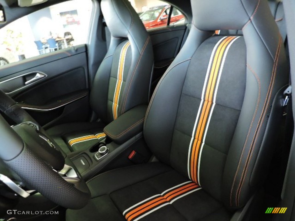 Black Orange/White Stripes Interior 2016 Mercedes-Benz CLA 250 4Matic Photo #109534227
