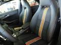2016 Mercedes-Benz CLA Black Orange/White Stripes Interior Front Seat Photo