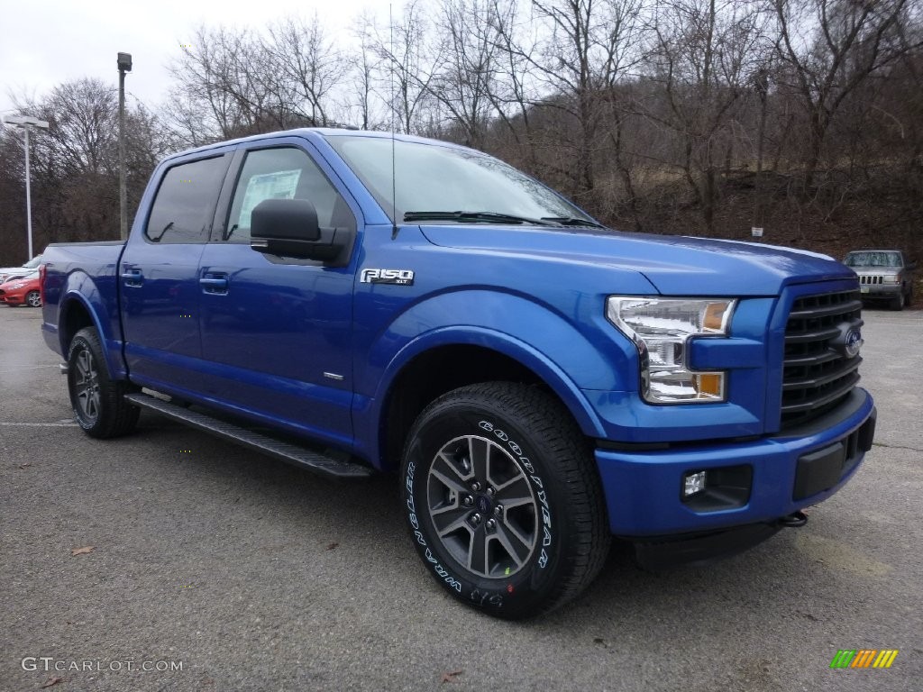 2016 F150 XLT SuperCrew 4x4 - Blue Flame / Black photo #9