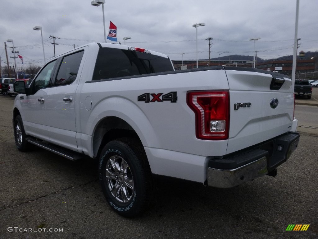 2016 F150 XLT SuperCrew 4x4 - White Platinum / Medium Earth Gray photo #5