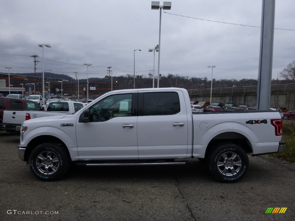 2016 F150 XLT SuperCrew 4x4 - White Platinum / Medium Earth Gray photo #6