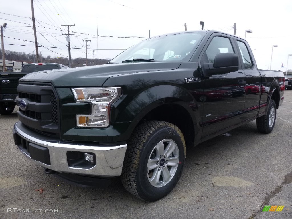 2016 F150 XL SuperCab 4x4 - Green Gem / Medium Earth Gray photo #8