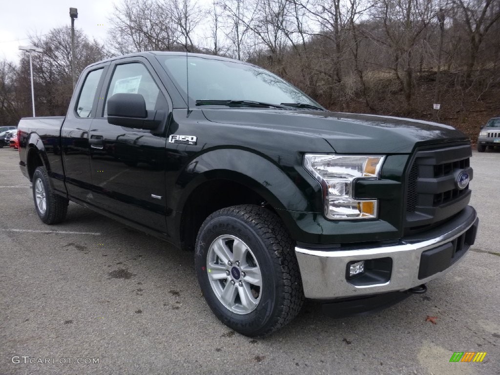2016 F150 XL SuperCab 4x4 - Green Gem / Medium Earth Gray photo #10