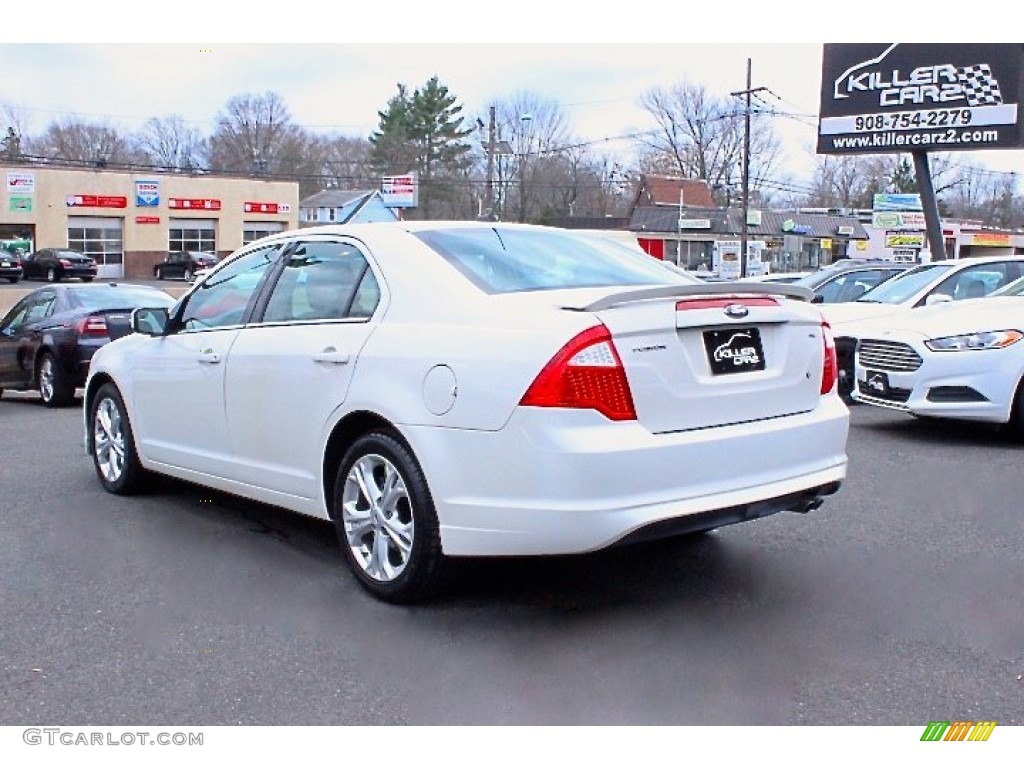 2012 Fusion SE - White Platinum Tri-Coat / Charcoal Black photo #5