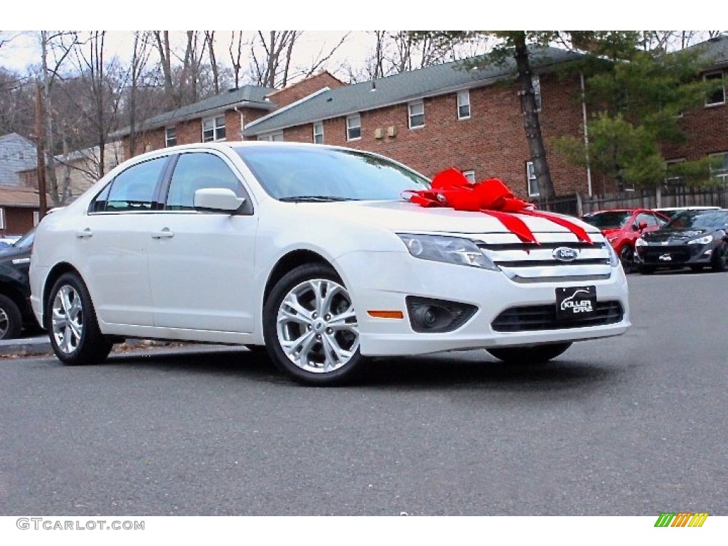 2012 Fusion SE - White Platinum Tri-Coat / Charcoal Black photo #11