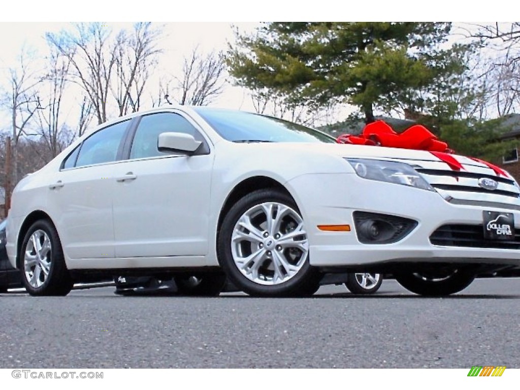 2012 Fusion SE - White Platinum Tri-Coat / Charcoal Black photo #12