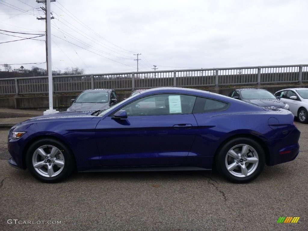 2016 Mustang V6 Coupe - Deep Impact Blue Metallic / Ebony photo #5
