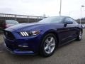 Deep Impact Blue Metallic 2016 Ford Mustang V6 Coupe Exterior