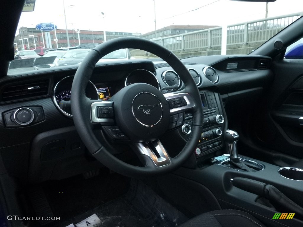 2016 Mustang V6 Coupe - Deep Impact Blue Metallic / Ebony photo #12