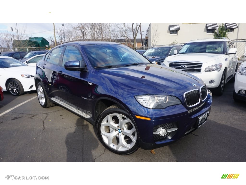 2011 X6 xDrive35i - Deep Sea Blue Metallic / Saddle Brown photo #2