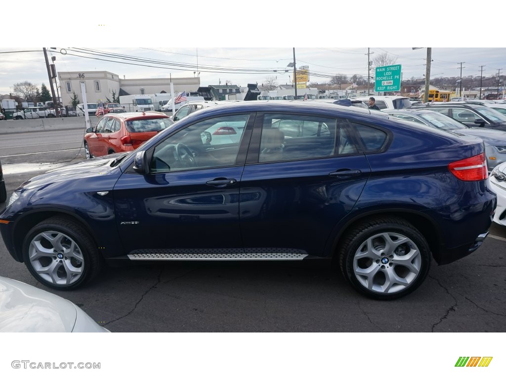 2011 X6 xDrive35i - Deep Sea Blue Metallic / Saddle Brown photo #6