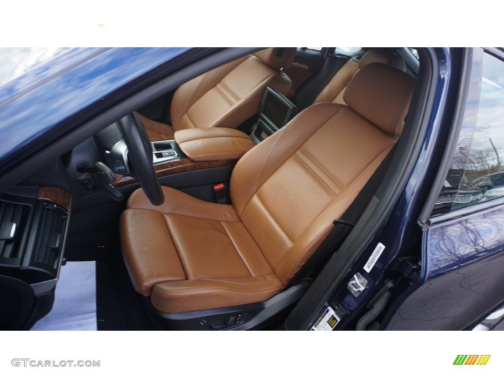 2011 X6 xDrive35i - Deep Sea Blue Metallic / Saddle Brown photo #10
