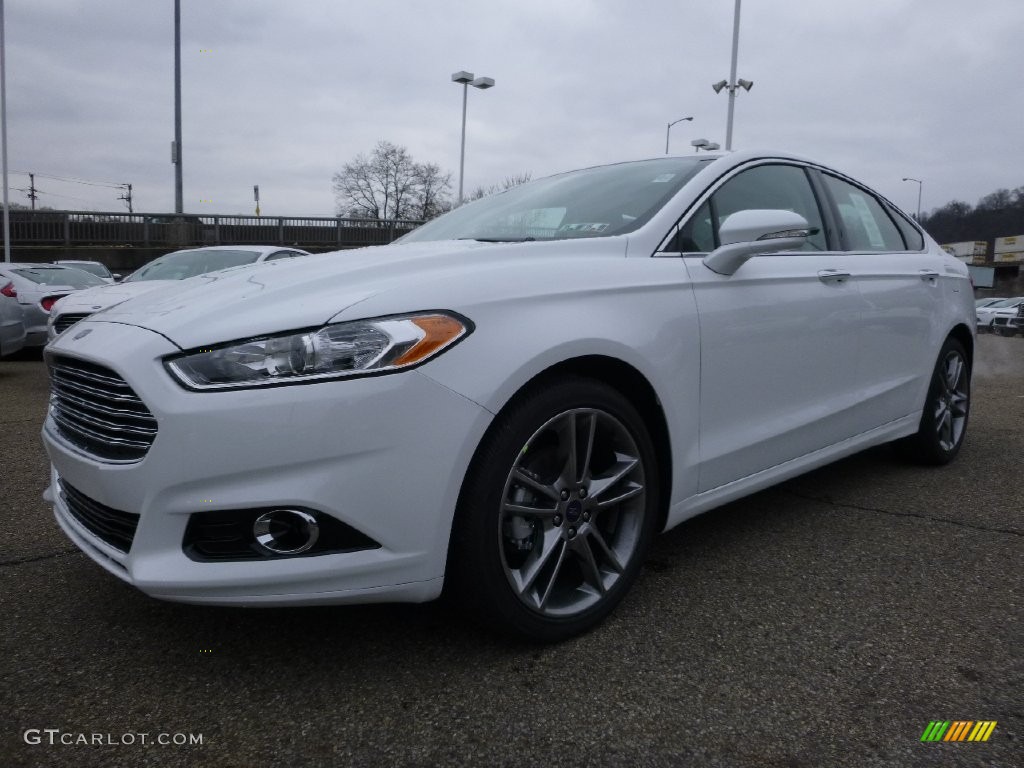 2016 Fusion Titanium AWD - White Platinum Tri-Coat Metallic / Charcoal Black photo #6