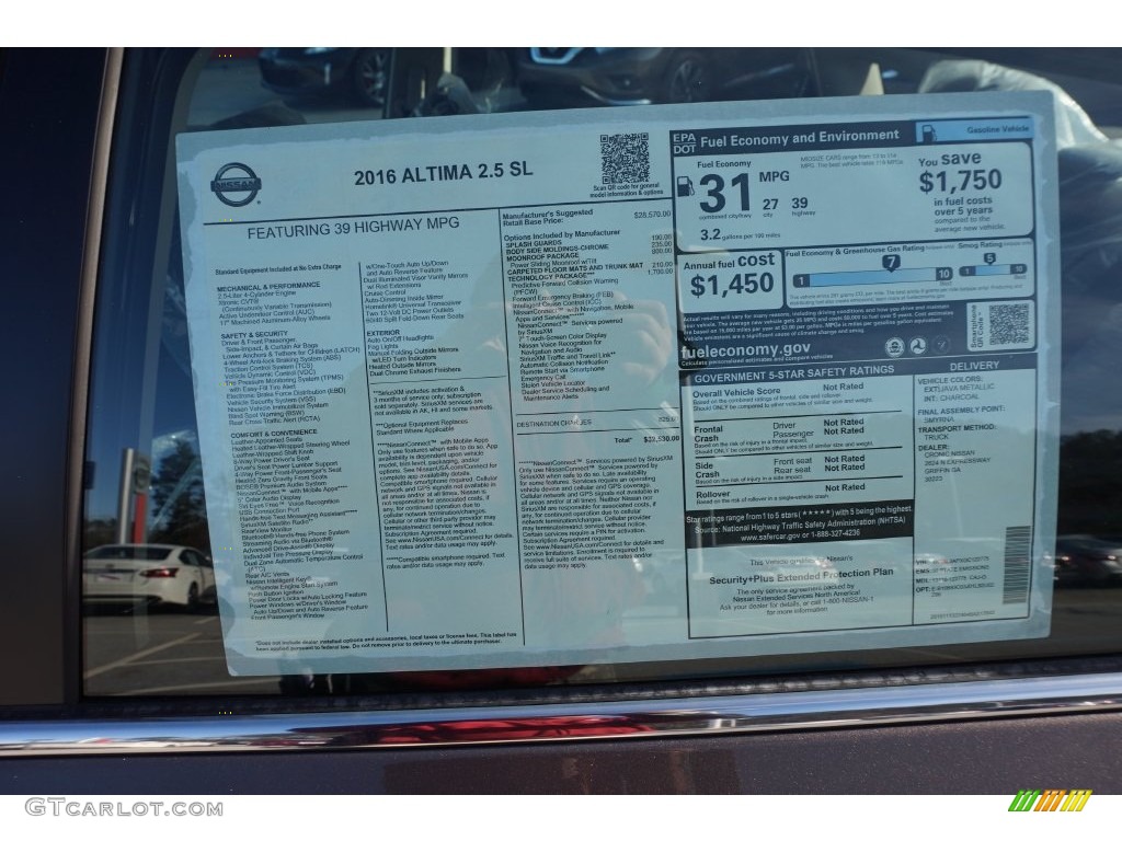 2016 Altima 2.5 SL - Java Metallic / Charcoal photo #13