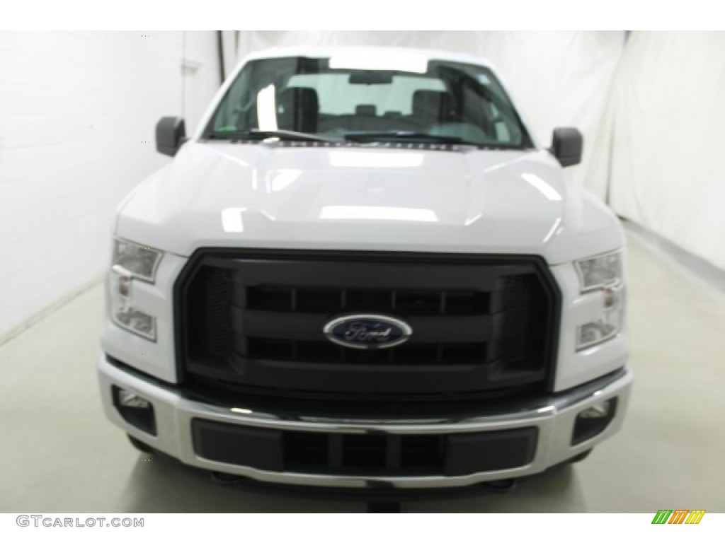 2016 F150 XL SuperCab 4x4 - Oxford White / Medium Earth Gray photo #2