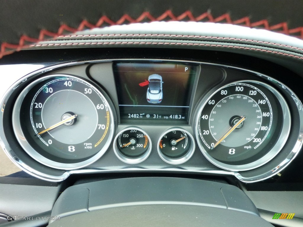 2015 Bentley Continental GT V8 S Convertible Gauges Photo #109540518