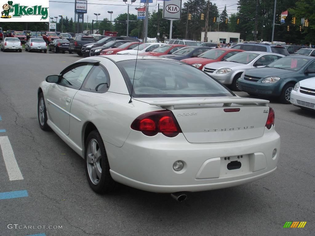 2004 Stratus R/T Coupe - Satin White Pearlcoat / Dark Taupe/Medium Taupe photo #4