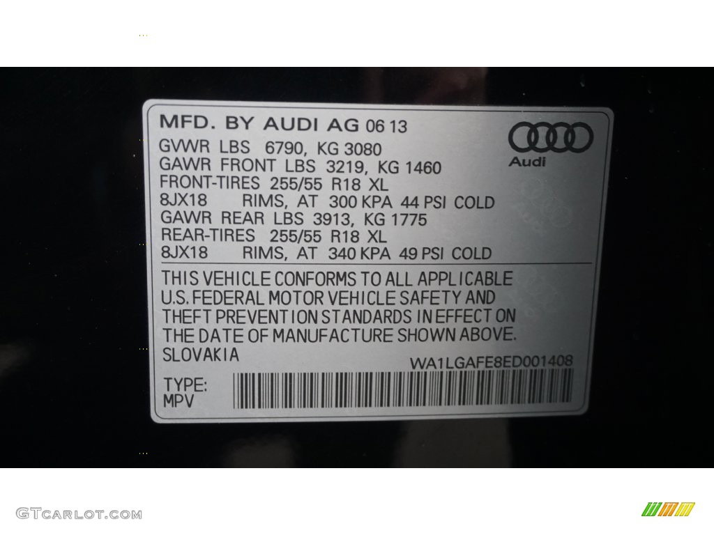 2014 Q7 3.0 TFSI quattro - Atlantis Blue Metallic / Black photo #45