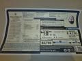 2016 Maserati Quattroporte GTS Window Sticker