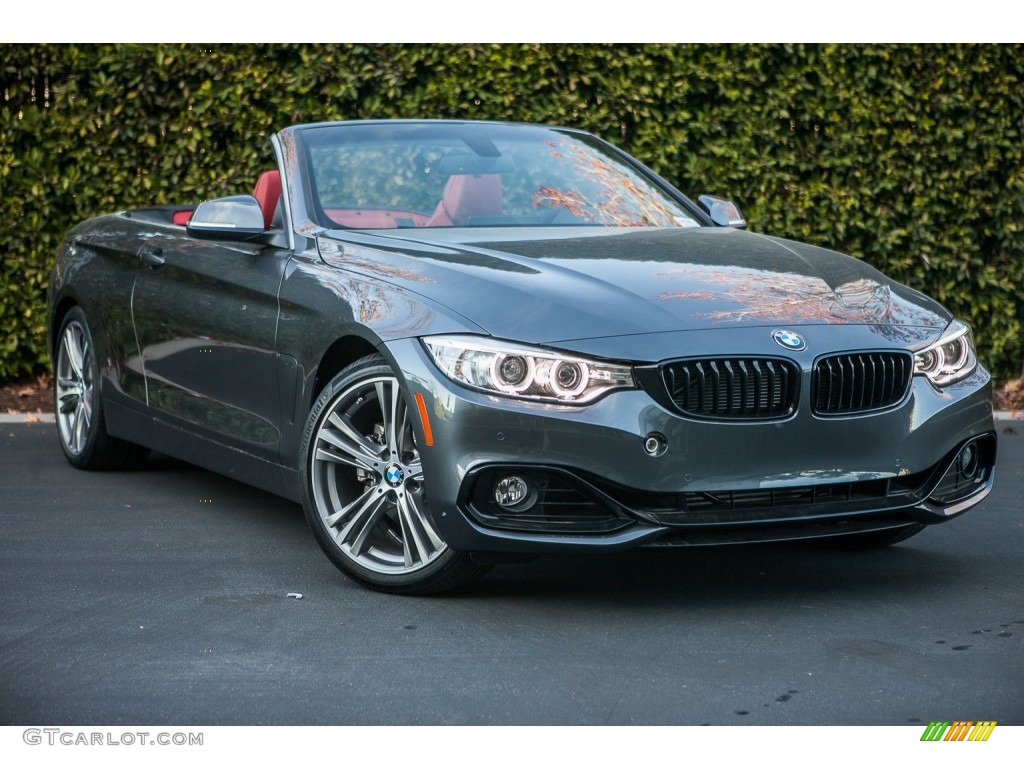 2016 4 Series 428i Convertible - Mineral Grey Metallic / Coral Red photo #12