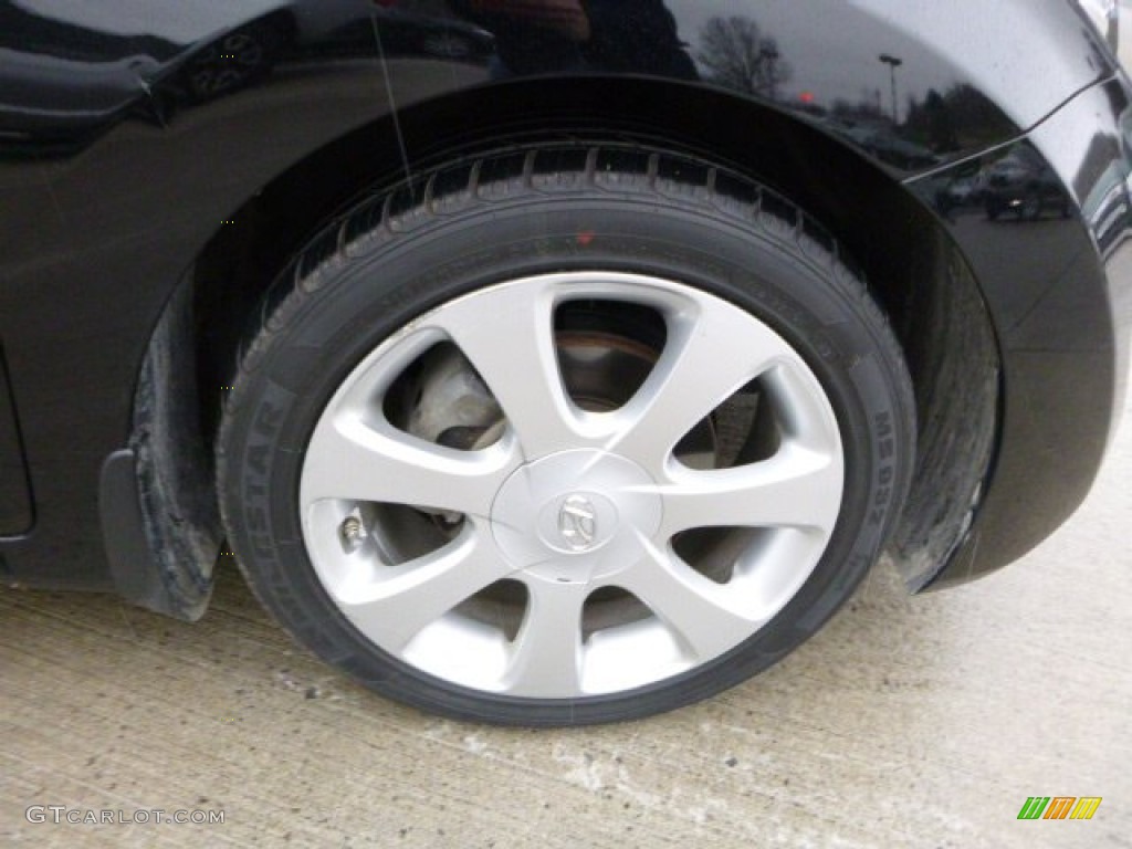2012 Elantra Limited - Black Noir Pearl / Beige photo #2