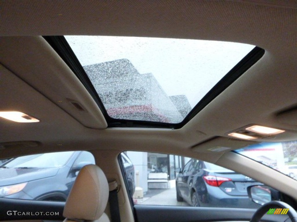 2012 Elantra Limited - Black Noir Pearl / Beige photo #5