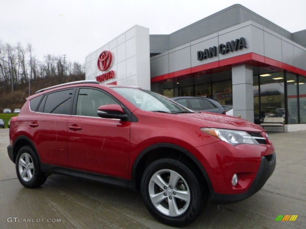 2013 RAV4 XLE AWD - Barcelona Red Metallic / Black photo #1