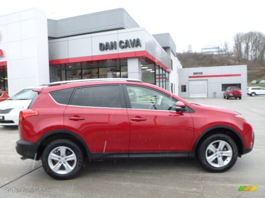 2013 RAV4 XLE AWD - Barcelona Red Metallic / Black photo #6