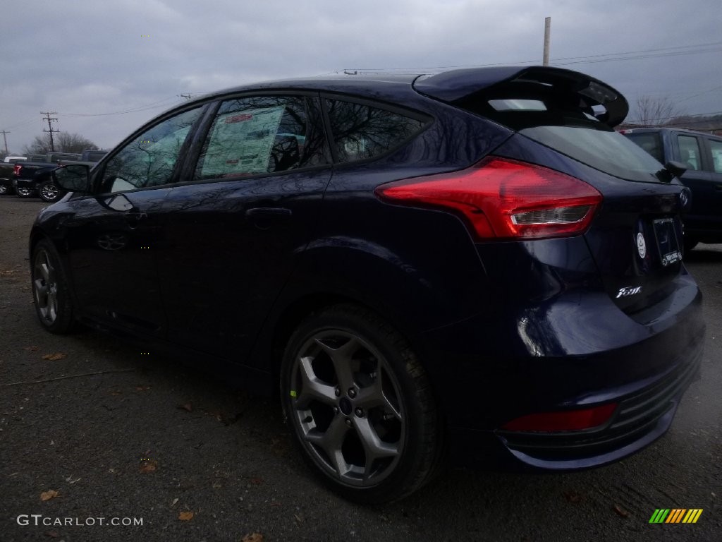 2016 Focus ST - Kona Blue / Charcoal Black/Smoke Storm Partial Recaro Leather photo #4