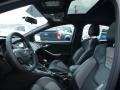 2016 Ford Focus Charcoal Black/Smoke Storm Partial Recaro Leather Interior Front Seat Photo