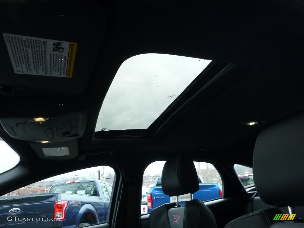 2016 Focus ST - Kona Blue / Charcoal Black/Smoke Storm Partial Recaro Leather photo #15