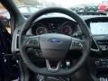 2016 Ford Focus Charcoal Black/Smoke Storm Partial Recaro Leather Interior Steering Wheel Photo