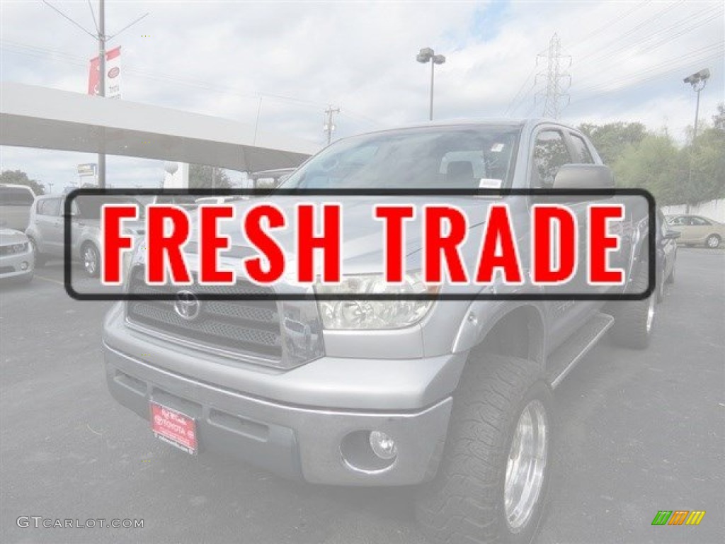 2007 Tundra SR5 Double Cab 4x4 - Silver Sky Metallic / Graphite Gray photo #1